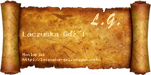 Laczuska Gál névjegykártya